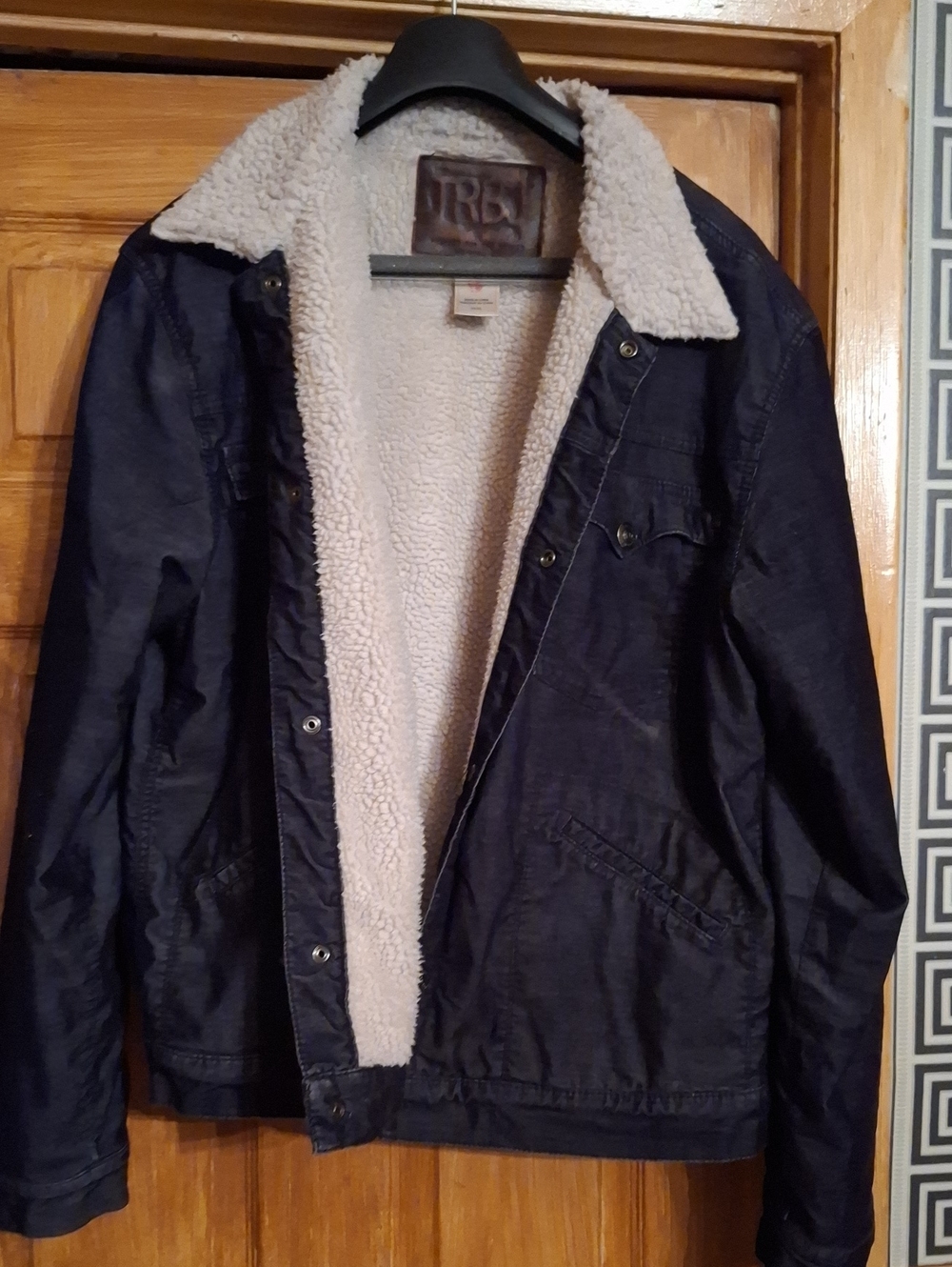 True Religion Navy Sherpa-Lined Field Jacket